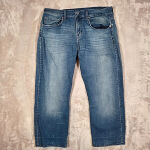 7 For All Mankind Austyn Jeans Mens 36 Medium Wash Cropped Ankle Stretch Denim